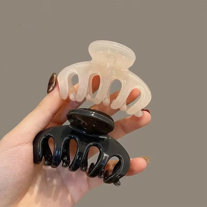 Elegant Solid Small Pumpkin Hair Claw For Women Girls Sweet Hair Ornament Claw Clip Hairpin Hair Clip Fashion Hair Accessories