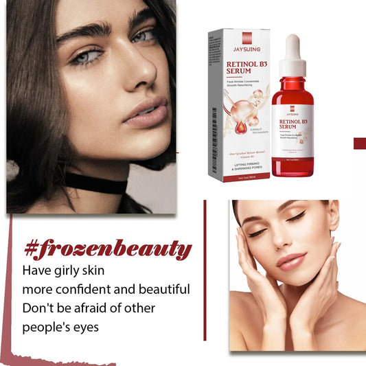 Retinol B3 Face Essence Deep Moisturizing Fade Fine Line Lifting Firming Repair Smooth Nourish Tighten Brighten Serum Skin Care