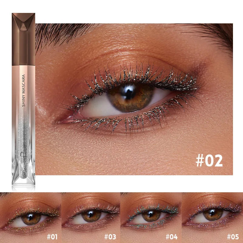 High Quality Perfect Girl Shiny Metallic Lash Mascara Makeup Pearlized Shiny Diamonds Glitter Extension Lashes Mascara Cosmetics