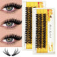 40D/30D/20D Mink Eyelashes 1 Box/60 Bundles Natural Eyelash Extension 3D Russia Individual Eyelash Cluster Makeup Tools Lashes