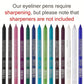 6 Color Colourful Eyeliner Pen High Pigment Pearly Shimmer Metallic Smokey Punk Gothic Eyeliner Long Lasting Waterproof