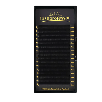 Lashprofessor 16Rows Russian Volume Eyelash Extension 0.03/0.05/0.07/0.1 Individual Handmade Silk Mink False Lashes Pinching Fan