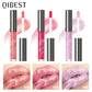 Coral Pink Glitter Lip Glaze LongLasting Moisturizing Shimmer Mirror Lipgloss Waterproof Liquid Lipstick Lip Oil Makeup Lip Tint