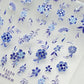 Japanese Vintage Red & Blue Rose Flower Laser Gold Silver Nail Stickers Nail Art Decal Design Manicure Tool High Quality