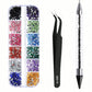 Nails Art Multi-Size Flat Back Acrylic Rhinestones 3D Crystal DIY Decorations Glitter Crystal Gem Manicure Accessories With