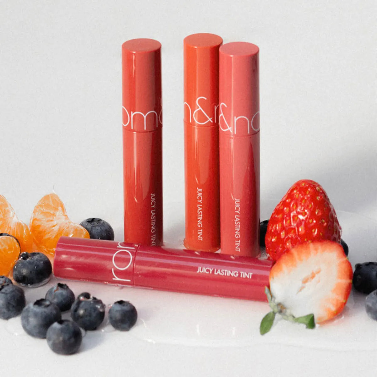 rom&nd JUICY LASTING TINT-12 Shades,Juicy Glossy Texture,Lip Glosses,Luxury Makeup,Korean Cosmetic,K-Beauty,Korean Makeup