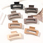 7Pcs 3.4" Medium Square Hair Claw Clips for Women Thick Thin Hair,Strong Hold Matte Banana Jaw Clips Hair Accessories