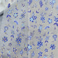 Japanese Vintage Red & Blue Rose Flower Laser Gold Silver Nail Stickers Nail Art Decal Design Manicure Tool High Quality