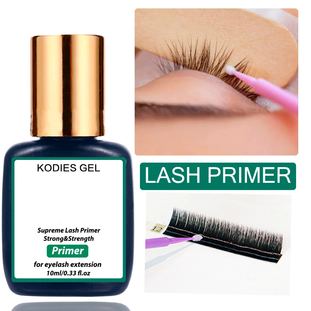 KODIES GEL Extreme Hold Eyelash Glue Professional Lash Glue Extensions Supplies 0.5 Sec Black 8-9 Week Retention Adhesive Bonder