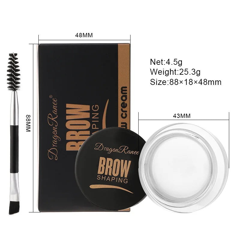 Dragon Ranee 6color Wild Eyebrow Styling Eyebrow Cream Styling Eyebrow Gel Soap Wax White Eyebrow Cream