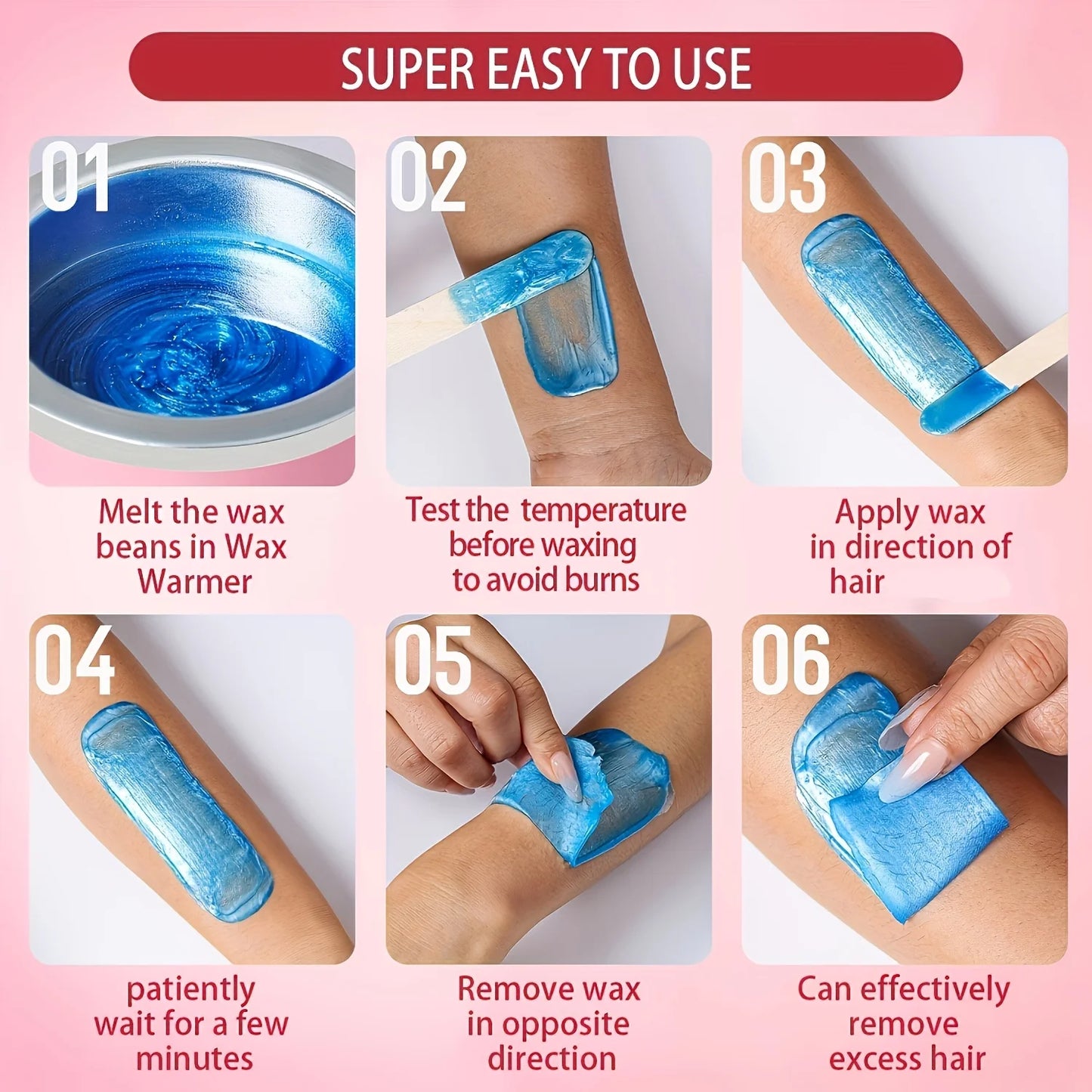 50/100g Brazilian Hard Waxing Wax Beans Fast Waxing Machine Hot Film Painless For Body Hairs Removal Beans Unisex Hair Removal