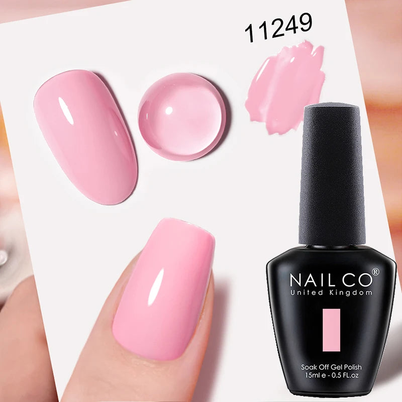 NAILCO 15ml Hema/TPO Free UV Gel Nail Polish Nail Art Manicure Nail Professionals Base Top Varnish Semi Permanent Vernis Nail