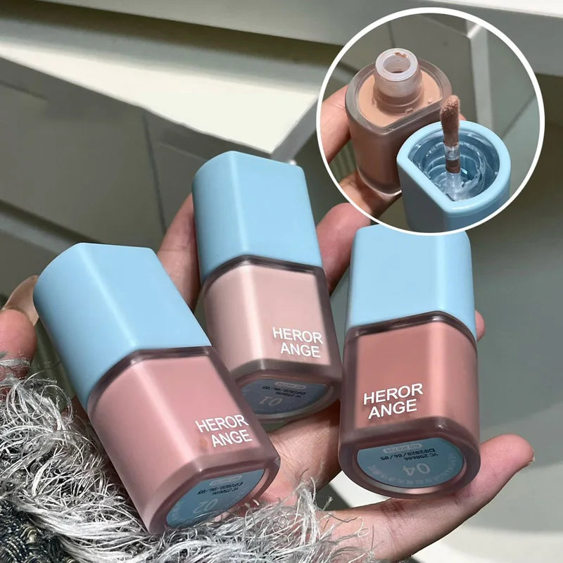 Low Saturation Matte Peach Pink Liquid Blush Nude Coffee Brown Blusher Easy To Apply Face Cheek Tint Natural Rouge Korean Makeup