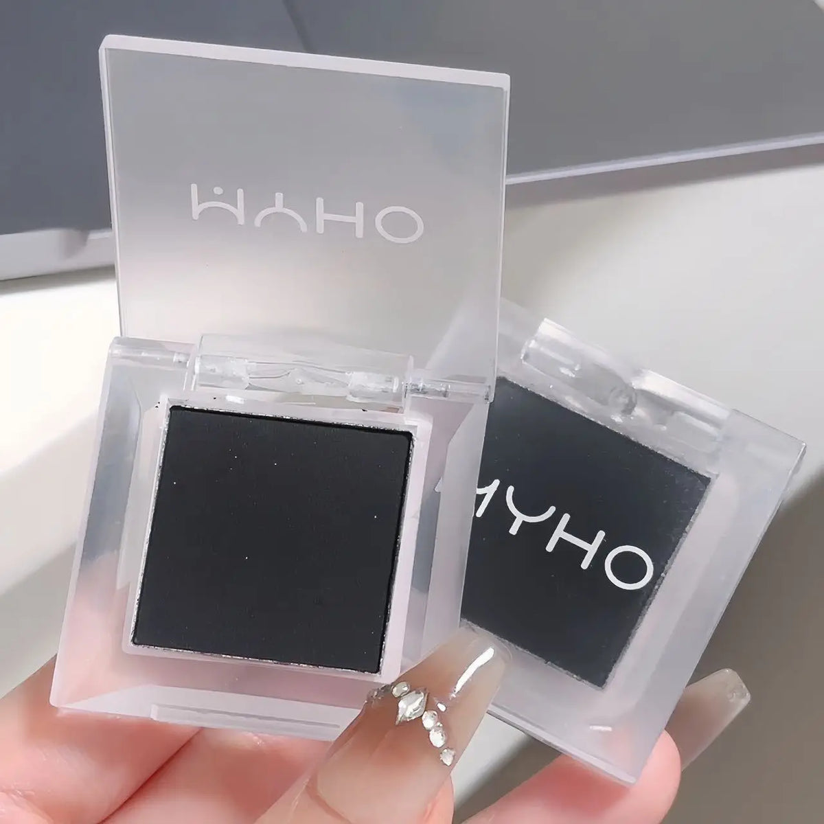 Monochrome Matte White Eyeshadow Makeup Waterproof Lasting Smoky Black Eye Makeup Natural Brighten Eyeshadow Highlighter Palette