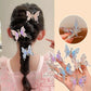 Styling Lively Moving Wings Bangs Cute Fairy Rhinestone Butterfly Hairpin Three-dimensional Hair Clip Headwear Hair Accessories