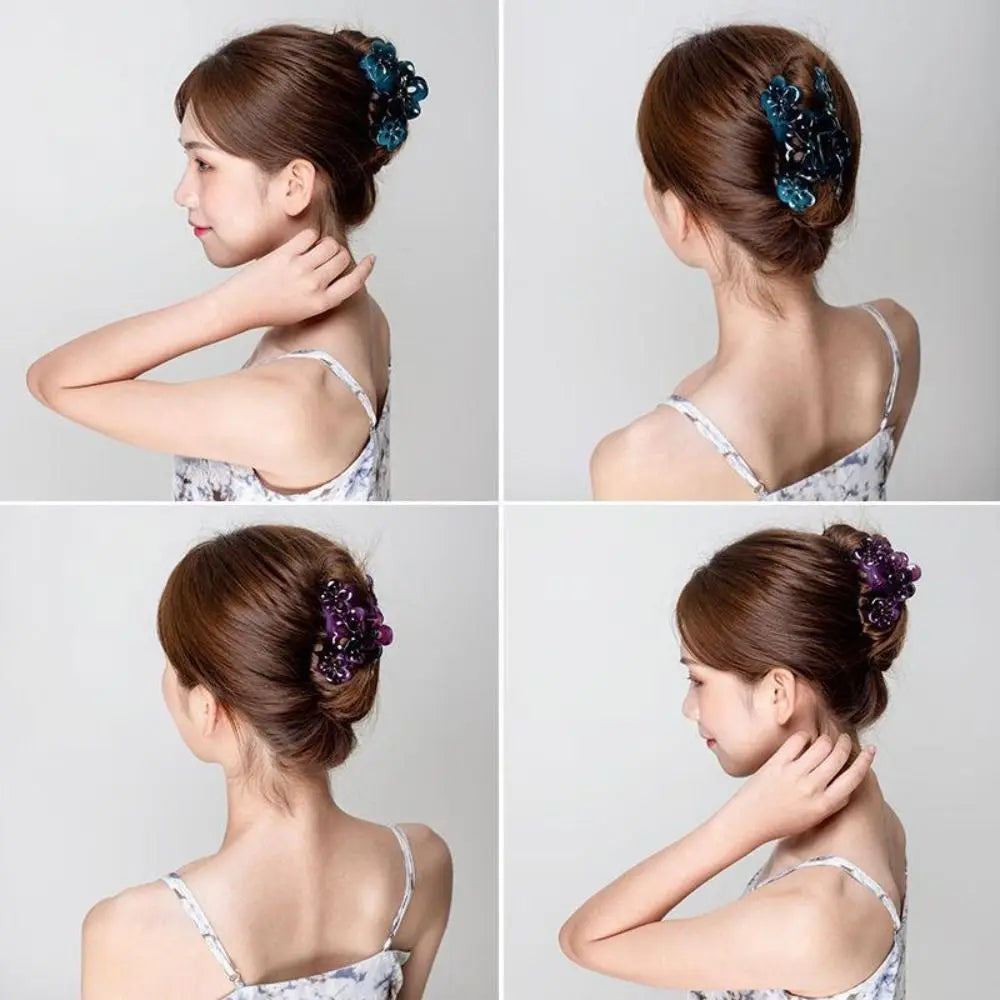 Fashion Sweet Flower Hair Clip Wash Up Accessories Headwear Hair Pins Resin Hair Claw Women