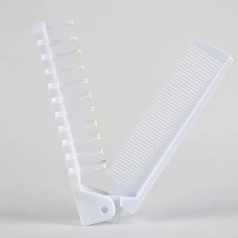 Barber Hair Portable Mini Folding Combs Foldable Pocket Combs Oil Head Plastic Beard Combs Hair Brush Styling Tool For Travel