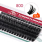FADVAN Individual Mink Lash Extensions 10D / 20D / 30D / 40D /50D / 60D /80D Clusters 0.07mm  Natural Heat Bonded Cluster Lashes