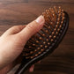 1Pc Sandalwood & Bamboo Air Cushion Brush - Gentle Scalp Massage Comb for All Hair Types with Unique Animal & Floral Designs
