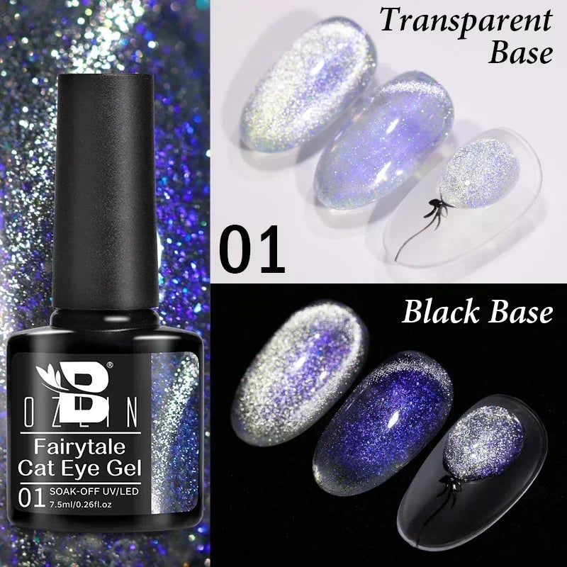 AWStorG 7.5ml Starlit Cat Magnetic Gel Nail Polish Must need Black Gel-Polaris Light Soak Off UV Gel Varnis Semi Permanent DIY