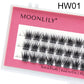 Moonlily 100D Segmented DIY Individual Cluster EyeLashes 3D Volume Silk Mink Grafting False Triple Lashes Extension Makeup Tool