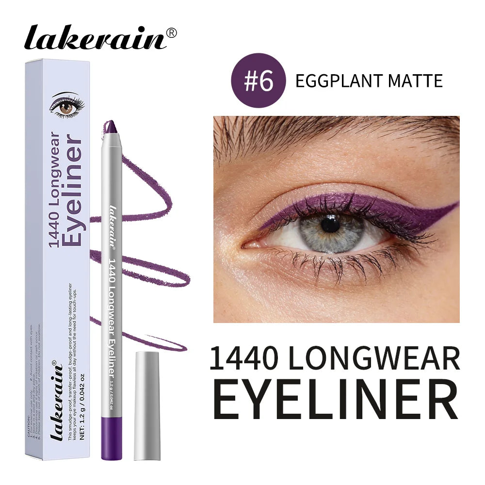 Longwear Eyeliner Smooth Precise Tip Waterproof Smudge-proof Long Lasting Wear Rapid Shaping Soft Mist Makeup Smokey Eyeliner