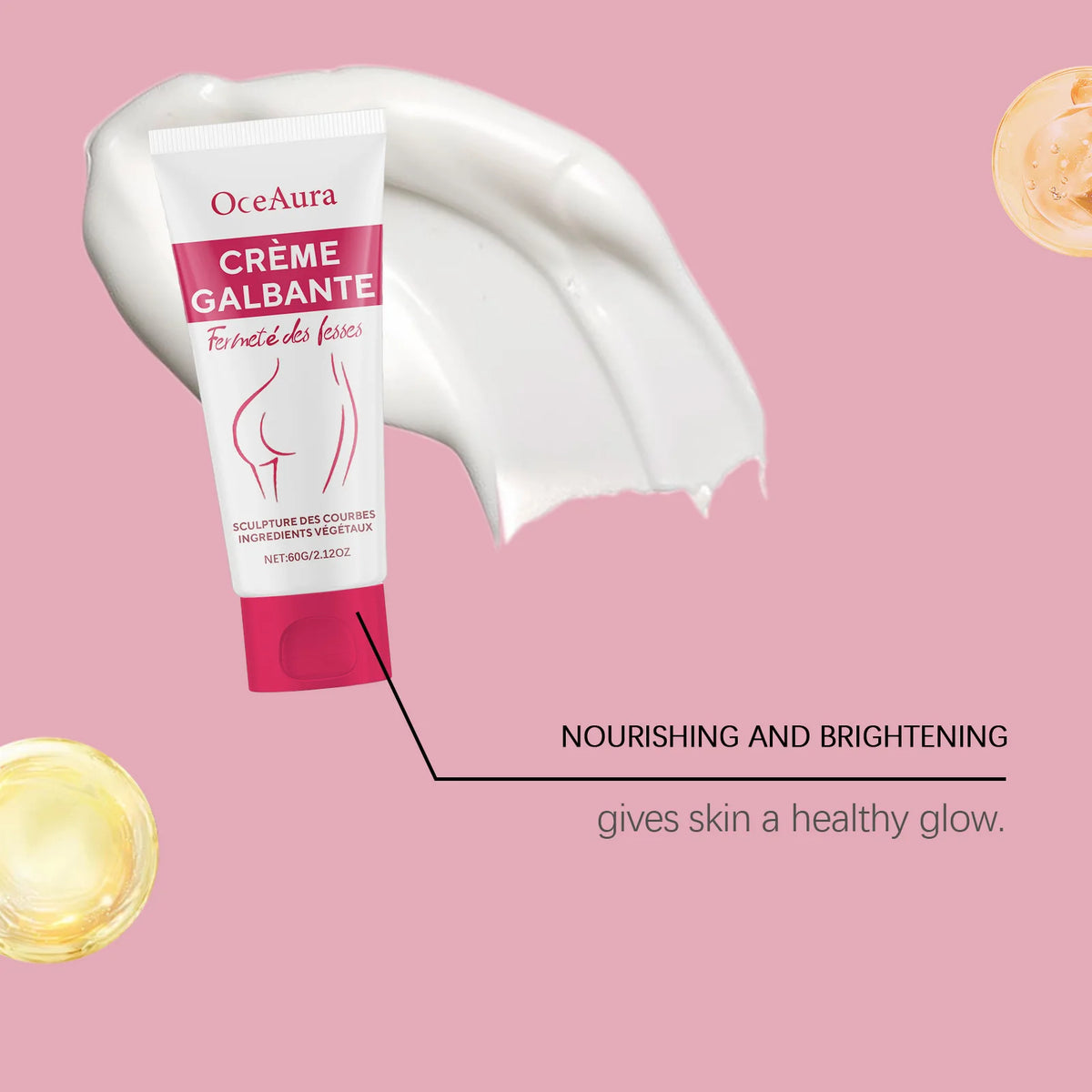 OCEAURA Hip Enlargement Cream Rapid Growth Firming Lifting Plump Shaping Sexy Deep Hydration Improving Roughness Skin Care Cream