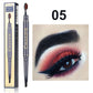 CmaaDu 2 in 1 Small Thin Long Tip Double Head Ultra-fine Eyebrow Pencil Waterproof Lasting Eyebrow Enhancers with Eye Brow Brush