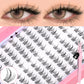 GROINNEYA Natural Cluster Lashes C Curl Manga Lashes Soft Cross Wispy Individual Cluster Anime Eyelashes Extension Eye Makeup