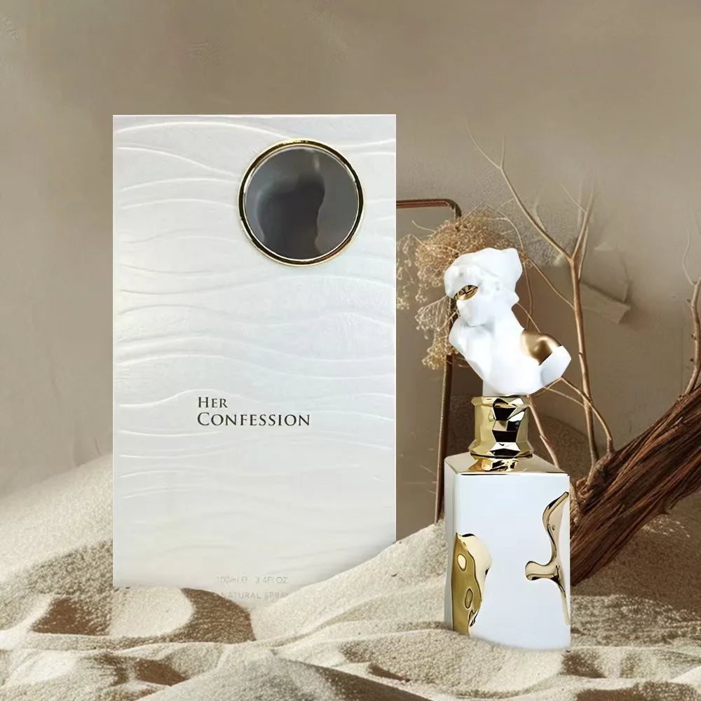 Lattafa His Confession for Men Eau de Parfum Spray 100ml Arab Perfumes Long-Lasting Fragrance for Women