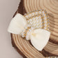 2Pcs Cat Ear Bow Hair Clips Elegant Pearls Rhinestone Hairpins Ribbon Barrette For Girls Children Headdress Hair Accessories