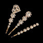 Fashion Bridal Barrettes Clear Crystal Women Hair Ornaments Hair Pins Women Hair Clips Bridal Hair Jewelry Accessories