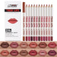24Color Matte Lip Liner Pencil Set, Long Lasting Waterproof Smooth Lip Liners, Velvet Lip Pencils for Lips Makeup, Nude Red Brown Lip Liner Kit for Women Daily Party Cosmetics