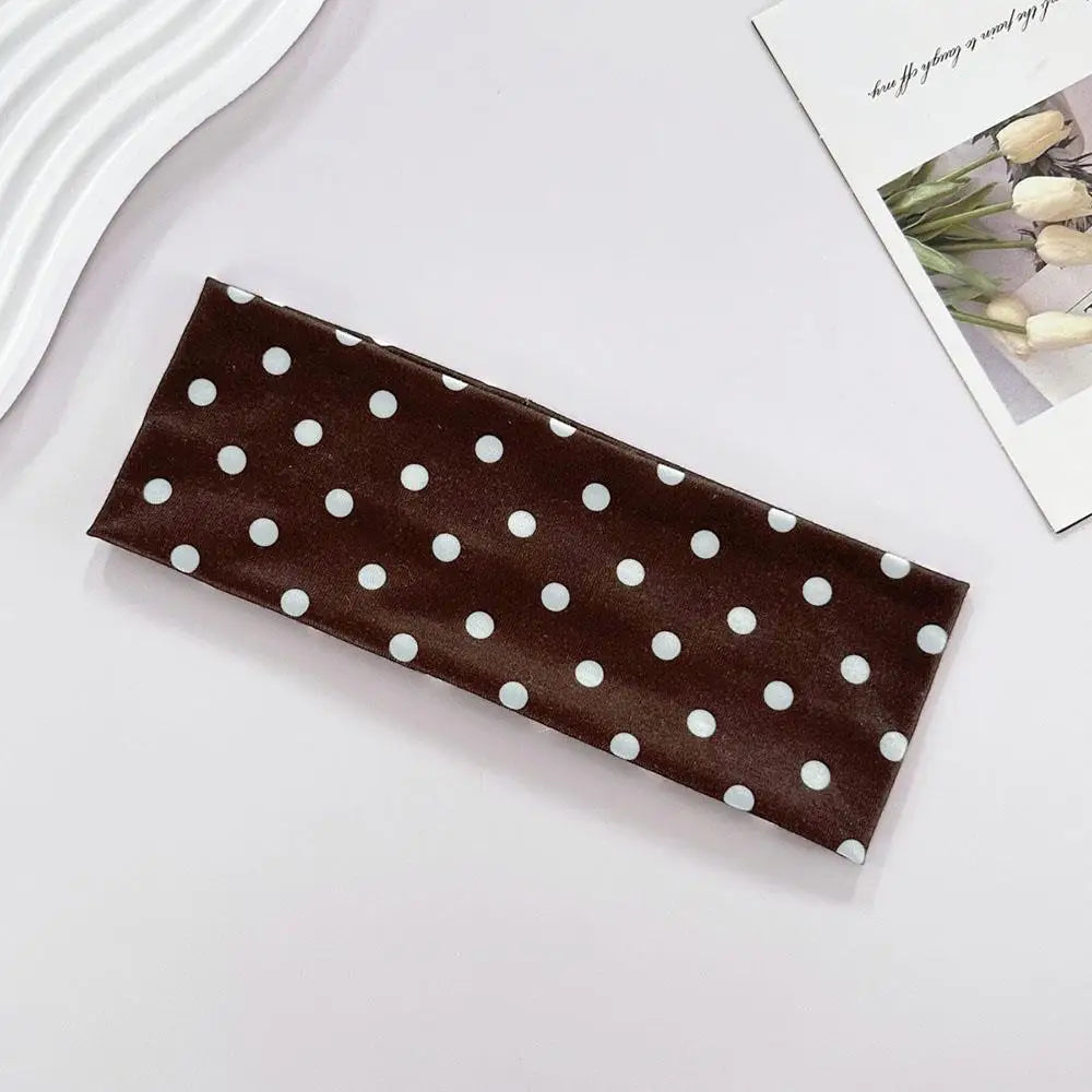 Women's Hair Band Yoga Elastic Headband With Polka Dots, Fashion Makeup Headbands, Hair Accessories, Sports And Fitness Headwear