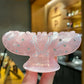 Elegant Acrylic Hair Claw Clip with Rhinestone Embellishments,Pink Bow Design,Anti-Slip Grip,Fashionable Daily Wear Accessory
