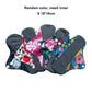 5PCS Small Medium Large Different Period Time Bamboo Reusable Menstrual Pads Washable Sanitary Towels for Lady Women Daily Night