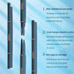 Novo Color Double Eyebrow Pencil with Brush Waterproof Lasting Extremely Slim Sketch Eye Brow Tattoo Pen Eye Makeup Cosmetic