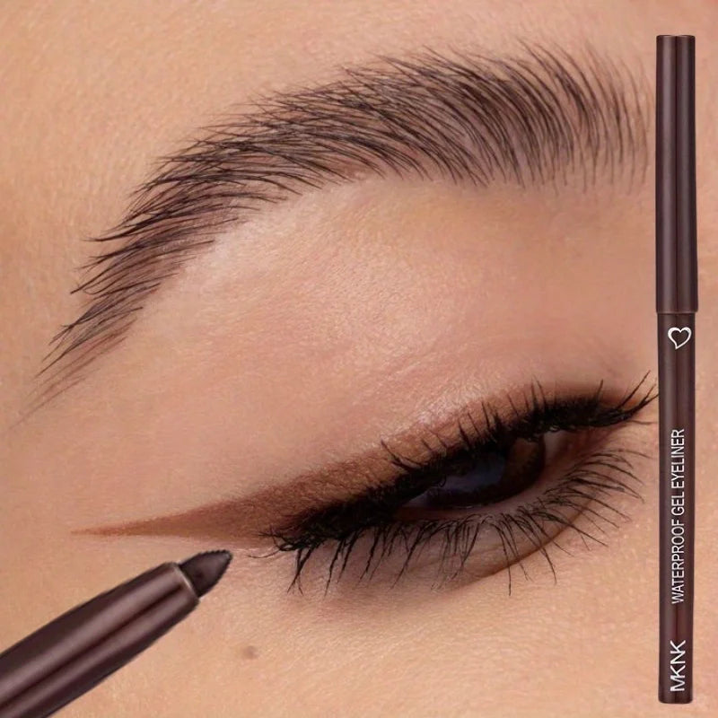 Brown Eyeliner Pencil Waterproof Long-lasting Blue Black Brown Easy Wearing Eyeliner Pen