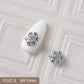 10pcs 3D Alloy Christmas Tree Bells Nail Art Zircon Pearl Metal Manicure Nails Accessories DIY Nail Decorations Supplies Charms