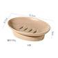 White Ceramic Soap Dish with Drainage Hole Oval Soap Holder Self Draining Soap Tray Bathroom Countertop Storage Organizer