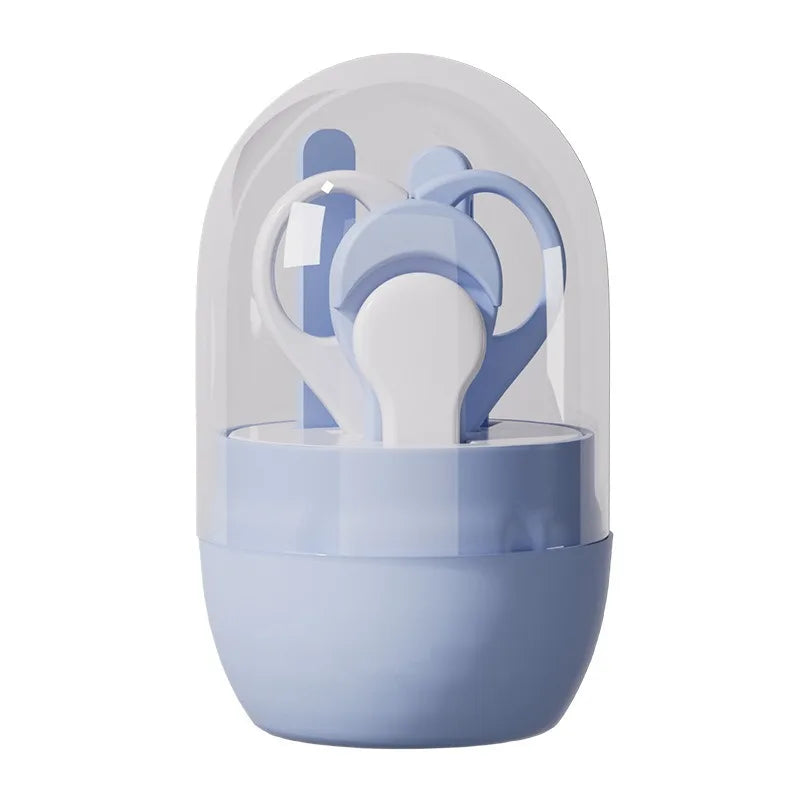 Newborn Baby Nail Scissor Baby Nail Care Tool Kid Safe Portable Nail Clipper Trimmer Tweezer with Box Children Manicure Kit