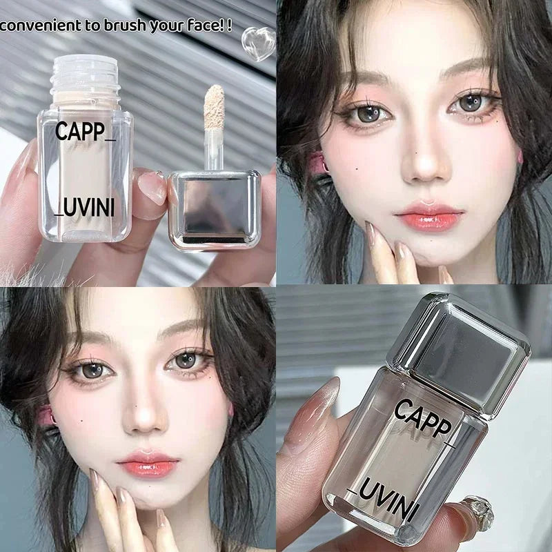Crystal Liquid Facial Foundation Concealer Longtime Moisturizing and Delicate Makeup for Cover Black Eyes Acne Fake Plain Face