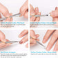 Cuticle Pusher and Cutter Set, Triangle Cuticle Nail Pusher Peeler Scraper, Professional Grade Stainless Steel Cuticle Remover