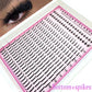 12Rows Bottom&Spiky Lashes Clusters Volume Individual Lashes Cluster Extensions Spikes Lashes Clusters DIY Fairy/Manga Eyelash