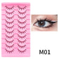 10 pairs Natural Lashes Manga Full Strip Lashes Makeup Bulk Wholesale Dropshipping Eyelash Extension Lashes Anime False Eyelash