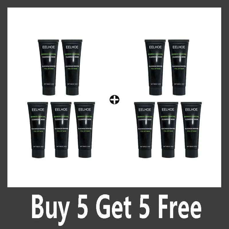 Bamboo Charcoal Tear-off Mask Blackhead Remover Deep Cleanig Purifying Shrink Pores Cream Exfoliator Peel Mud Mask Skin Care