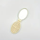 Portable Folding Hair Comb with Mirror, Lightweight & Travel-Friendly for On-the-Go Styling. A Perfect Gift for Women & Girls.