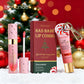 Lip Combo 2pcs Strawberry Moisturizing Lip Gloss&Lip Oil Nourishing Liquid Balm Christmas Makeup Gift Set for Women Lip Gloss