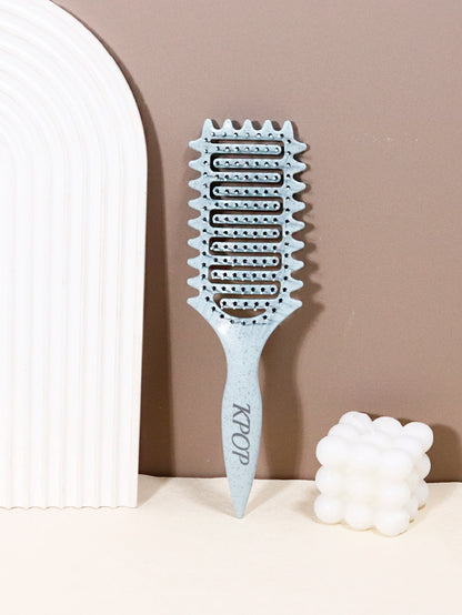 KPOP Curling Brush - Nylon bristles and ABS handle for creating curly hair styling Special for real hair wigs