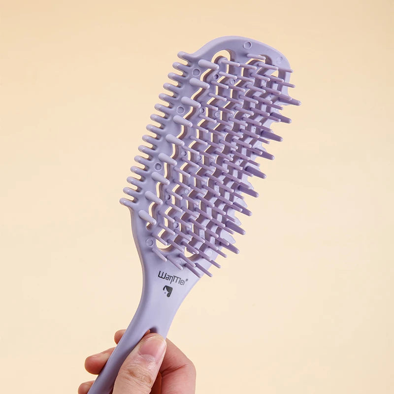 1Box Air Weave Wave Detangling Brush Anti-static Vent Hair Brush Scalp Massage Comb Hair Styling Tool for Curly Straight Hair